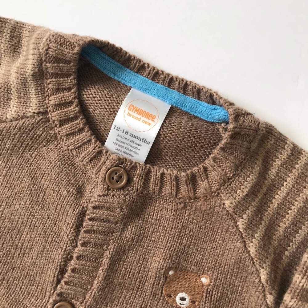 🛍Gymboree cardigan sweater baby boy size 12-18mo - Picture 3 of 3
